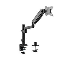 Skjermholder - Gembird MA-DA1P-01 mounting kit - adjustable arm - for LCD display - up to 9 kg - fine texture black - MA-DA1P-01