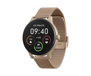 Smartklokke, Smartwatch & Sportsklokke - Garett Electronics Garett Classy smart watch with strap - 64 MB - gold - 5904238483770