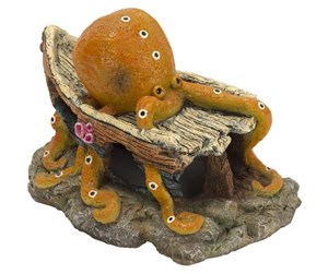 Fisk - 4FISH Shipwreck and octopus 22x15.5x14 cm - AT47360