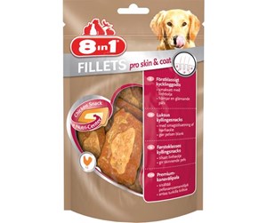 Hund - 8 in 1 8in1 Fillets Pro Skin&Coat 80g - T660983