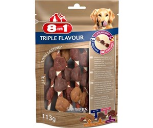 Hund - 8 in 1 8in1 Triple Flavour skewers 6 pcs - T661433