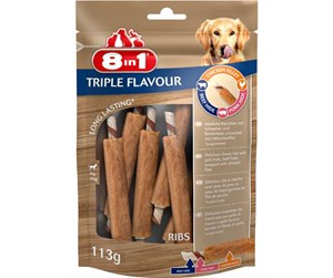 Hund - 8 in 1 8in1 Triple Flavour ribs 6 pcs - T661435