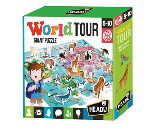 Puslespill - Headu Jigsaw Puzzle World with 3D Elements 108st. 3D Puslespill - MU26258