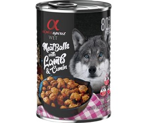 Hund - AlphaSpirit Alpha Spirit canned meatballs with lamb & cumin 400g - H20104