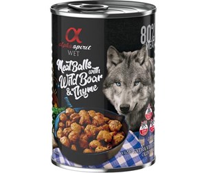 Hund - AlphaSpirit Alpha Spirit canned meatballs with wild boar & thyme 400g - H20114