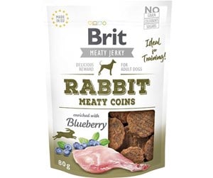 Hund - Brit Jerky Rabbit Meaty Coins 80g - BH9100080