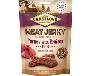 Hund - Carnilove Meat Jerky Turkey with Venison Fillet 100 g - CH380010