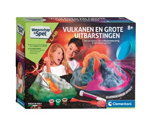 Lek & Lær - Clementoni Science & Play - Glow in the Dark Volcano - 56052