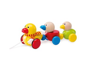 Babyleker - Wonderworld Wooden Pull-along Animals Ducks Family - WW-1122