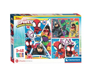 Puslespill - Clementoni Puzzle - Spidey 3x48st. Gulv - 25282