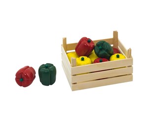 Treleker - Goki Wooden Peppers in Box 10pcs. - 51675