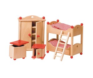 Treleker - Goki Dollhouse Furniture Children's room - 51953