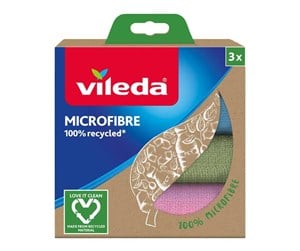 Rengjøring - Vileda Microfiber Cloth 100% Recycled 3 pcs. - 168310