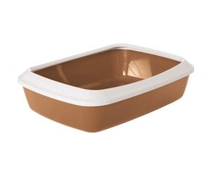 Katt - Savic Iriz + Rim Litter Tray 42cm - Nordic brown - K0263NB