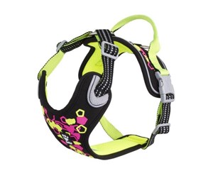 Hund - Hurtta Weekend Warrior Neon Harness licorice 40-45 cm - H934189