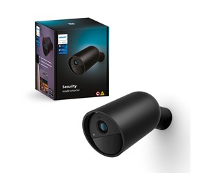 Smarthus - Philips Hue Sikkerhetskamera, batteri, svart, 1 stk. - 929003562602