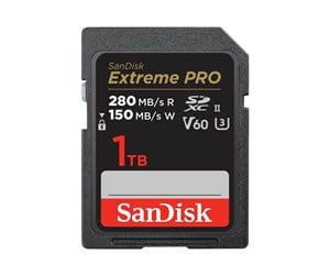 Minnekort - SanDisk Extreme Pro - SD - 280MB/s - 1TB - SDSDXEP-1T00-GN4IN