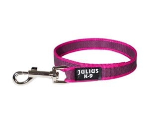 Hund - Julius-K9 IDC Color&Gray Leash w/o Handle pink/grey 20mm/1m - H650094