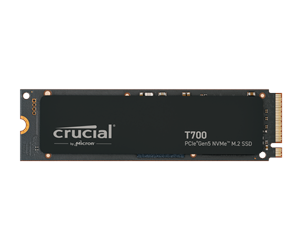 SSD - Crucial T700 SSD - 1TB - Uten varmespreder - M.2 2280 - PCIe 5.0 - CT1000T700SSD3