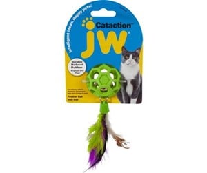 Katt - JW Cataction Feather Ball w/ Bell - K710592