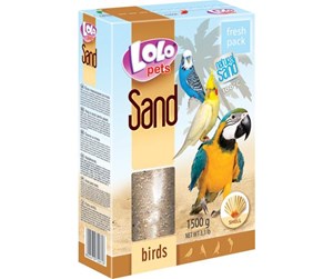 Fugl - Lolo Pets Bird sand w/clam shell 1.5 kg - FF72081