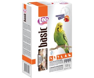 Fugl - Lolo Pets Budgie feed with fruit 500g - FF72101