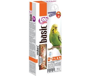 Fugl - Lolo Pets 2x seed sticks budgie with strawberries - FF72110