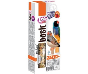 Fugl - Lolo Pets 2x Zebra Finch seed sticks w/fruit - FF72307