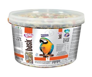 Fugl - Lolo Pets Parrot feed complete in bucket 1500g - FF72761