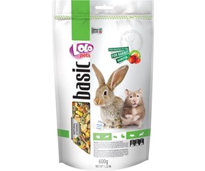 Smådyr - Lolo Pets Rabbit/hamster food w/fruit 600g resealable - HT70105