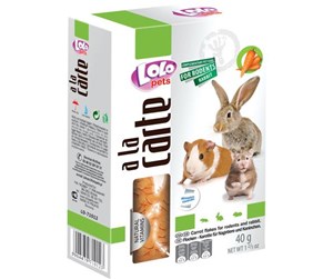 Smådyr - Lolo Pets A la carte Flakes - carrot 40 g - HT71012