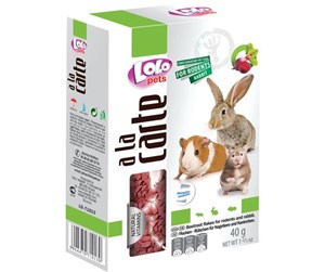 Smådyr - Lolo Pets A la carte flakes - beetroot 40 g - HT71013