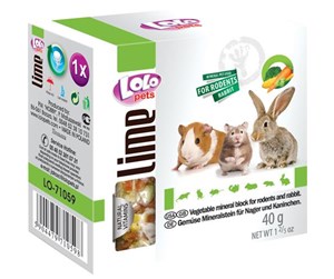 Smådyr - Lolo Pets Limestone for Rodents Vegetables 30 g - HT71059