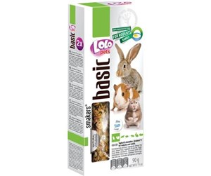 Smådyr - Lolo Pets 2xseed sticks rodent/rabbit yoghurt/dandelion - HT71105