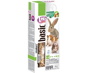 Smådyr - Lolo Pets 2x seed sticks rodent/rabbit nuts - HT71106