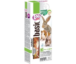 Smådyr - Lolo Pets 2xseed sticks rodent/rabbit popcorn - HT71111