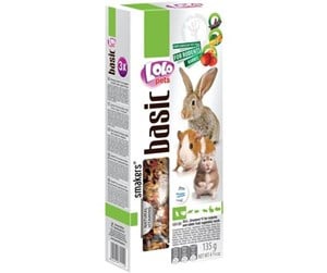 Smådyr - Lolo Pets 3x seed sticks rodent/rabbit fruit/vegetables - HT71112