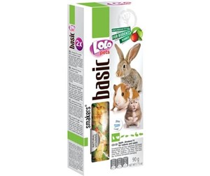 Smådyr - Lolo Pets 2x seed sticks rodent/rabbit apple - HT71114