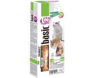 Smådyr - Lolo Pets 2xseed sticks rodent/rabbit bacon - HT71119