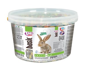 Smådyr - Lolo Pets Rabbit feed complete 2000g in bucket - HT71261