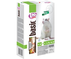 Smådyr - Lolo Pets Rat feed complete 500g - HT71500