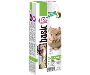 Smådyr - Lolo Pets 2x seed sticks chinchilla coconut and rose - HT71605