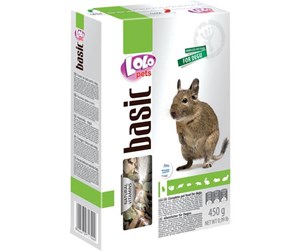 Smådyr - Lolo Pets Degus feed complete 450g - HT71700