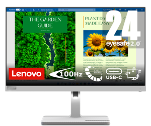 Skjerm - 25" Lenovo L24m-40 - 1920x1080 - 100Hz - VA - 75W USB HUB - 67A9UAC3EU