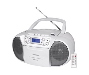 Mp3-spiller & Tilbehør - Sencor SPT 3907 W - boombox - CD USB-host Cassette Bluetooth - MP3-spiller - SPT 3907W