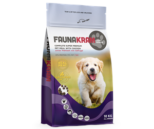 Hund - Faunakram 10 kg. Junior GF Real Meat Chicken 37-17 - 10101