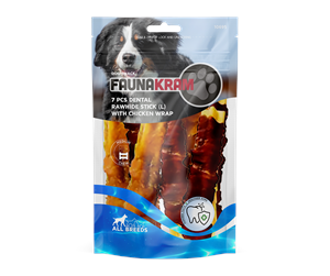 Hund - Faunakram 7 pcs. Grainfree dental sticks Chicken large 270 gr. - 10695