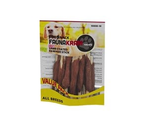 Hund - Faunakram Valuepack Lamcoated rawhide stick 300 gr. - 10808-10