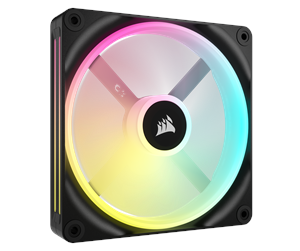 Kabinettvifte - Corsair iCUE LINK QX140 RGB Expansion Fan - Black - Kabinettvifte - 140mm - Svart med RGB LED-lys - 37 dBA - CO-9051003-WW