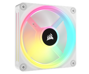 Kabinettvifte - Corsair iCUE LINK QX120 RGB Expansion Fan - White - Kabinettvifte - 120mm - Hvit med RGB-lys - 37 dBA - CO-9051005-WW